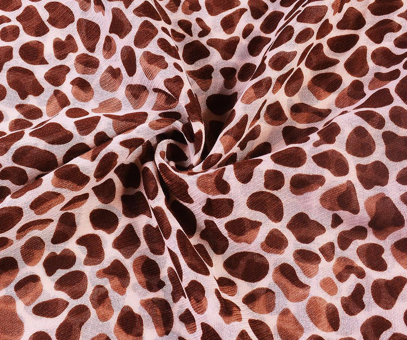 Brown Leopard print  scarf