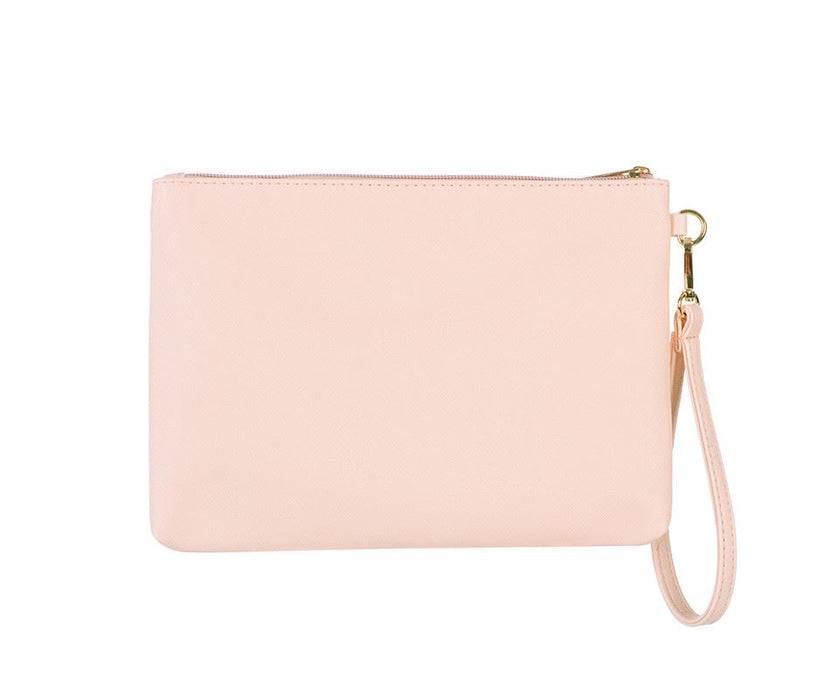 Pink Flat Clutch Bag