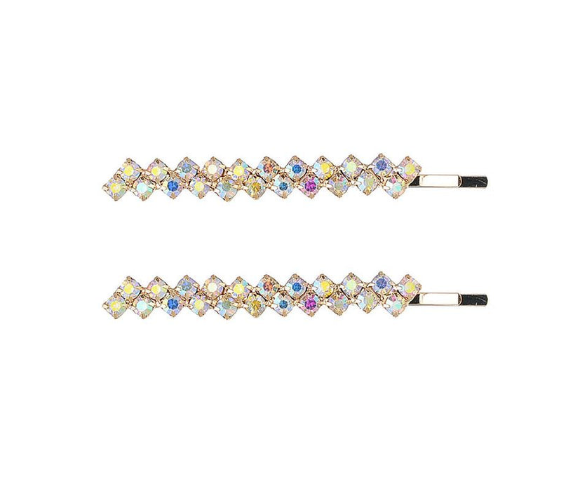 Iridescence Beads Hair Slides