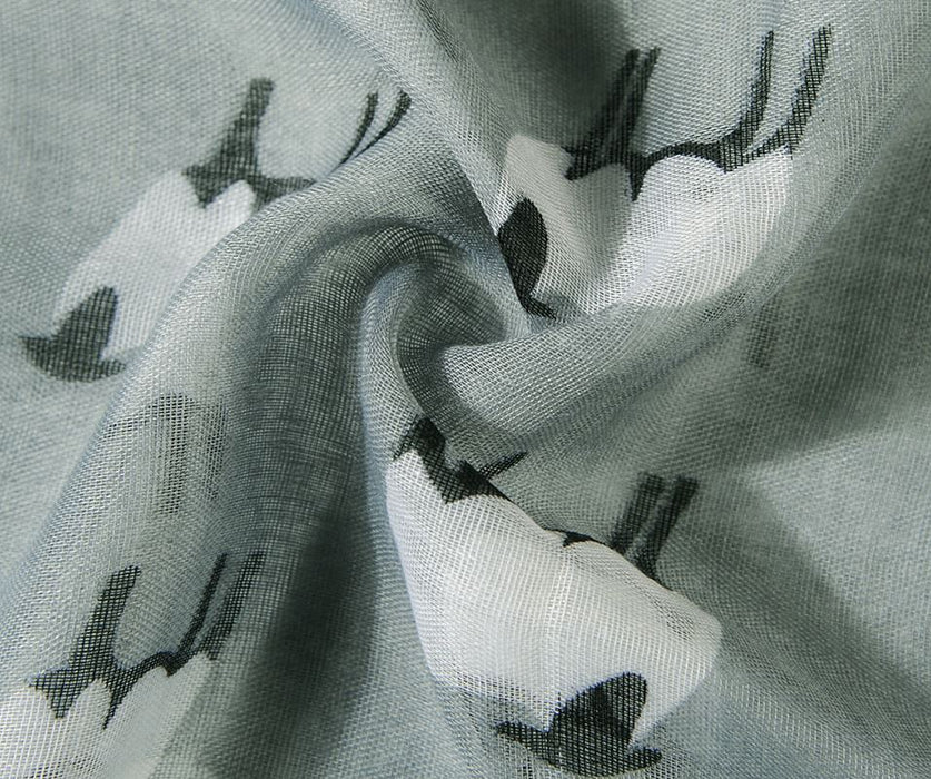 Grey Baa Baa sheepy print scarf