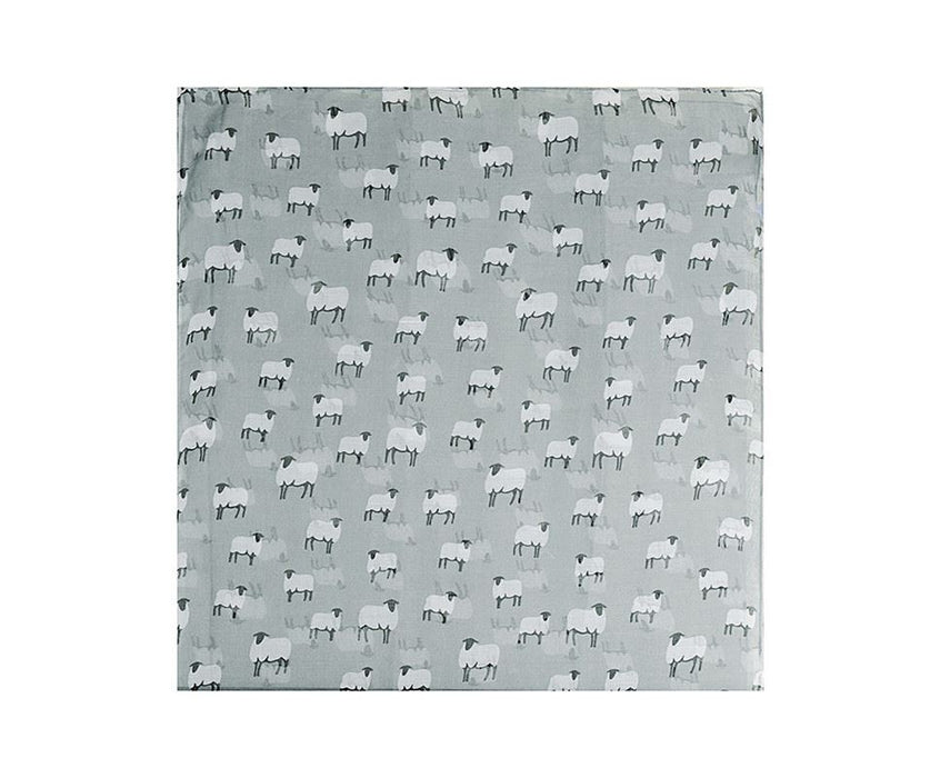 Grey Baa Baa sheepy print scarf