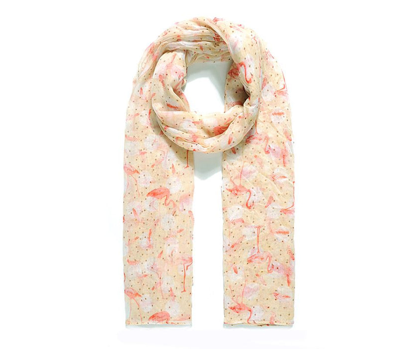 Caramel Flamingo Light Weight Scarf